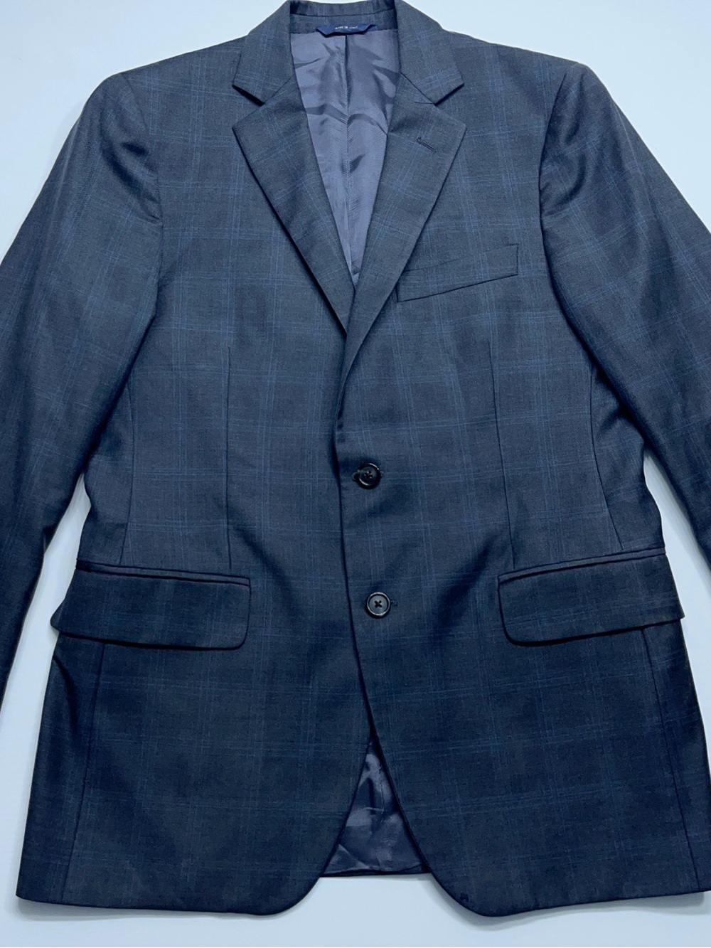 Brooks Brothers Vitale Barberis Canonico Wool Suit Coat Mens 38 Short Gray Italy